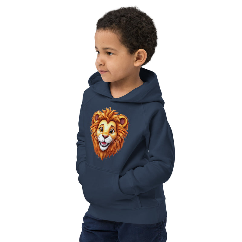 Sweat à capuche enfant Lion en coton biologique