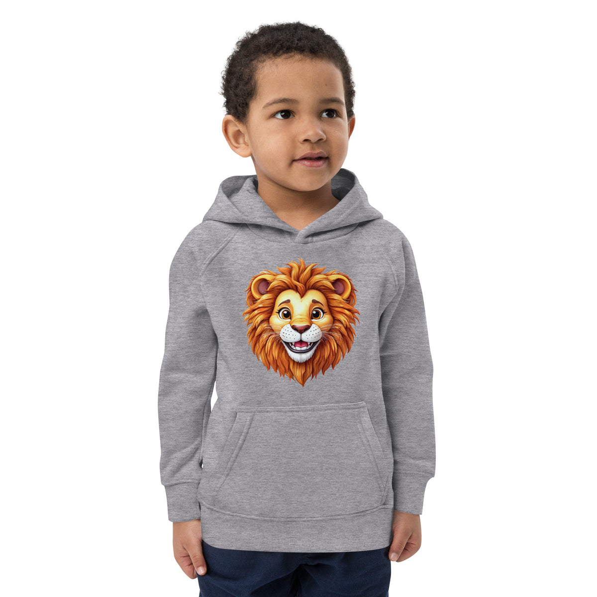 Lion Kinder-Kapuzenpullover aus Bio-Baumwolle