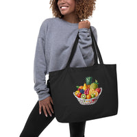 Fruit Basket Large Organic Cotton Tote Bag