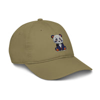 Casquette de baseball Panda en coton biologique