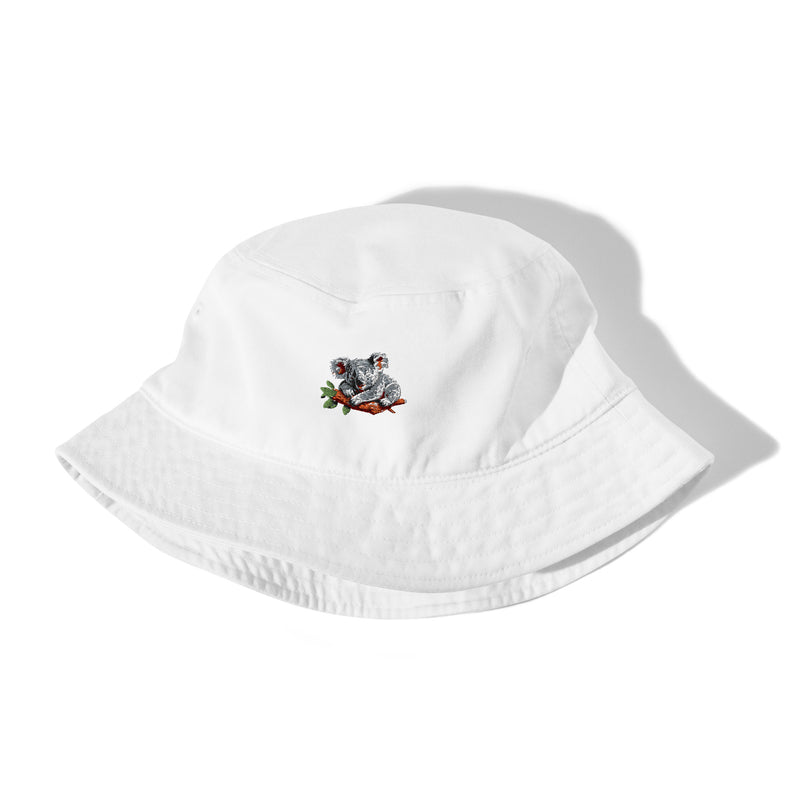 Sleeping Koala Organic Cotton Bucket Hat