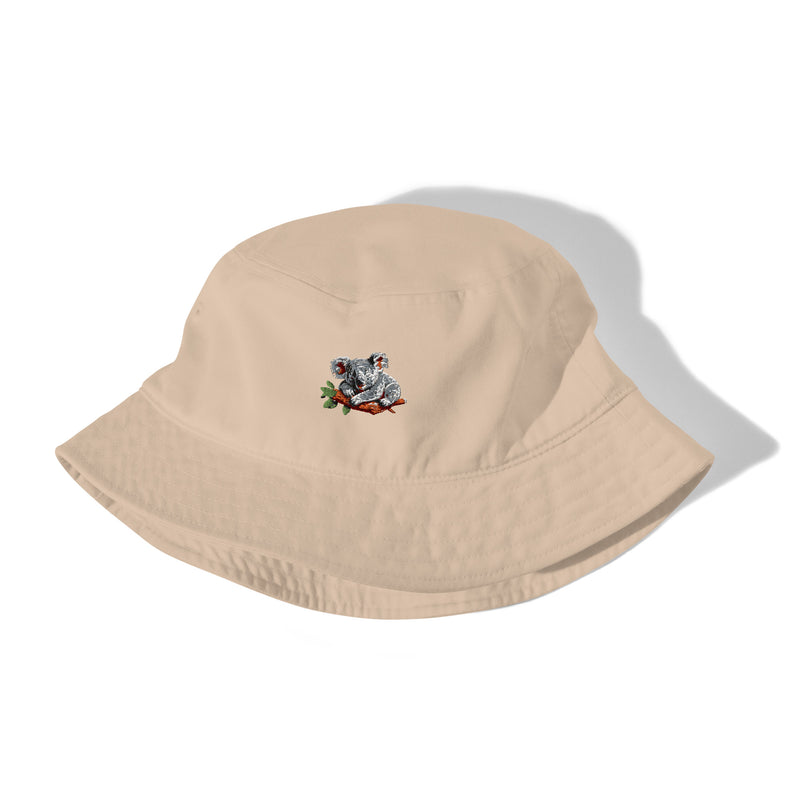 Sleeping Koala Organic Cotton Bucket Hat