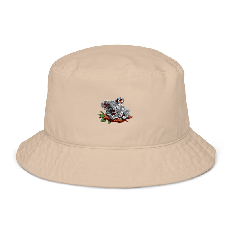 Sleeping Koala Organic Cotton Bucket Hat