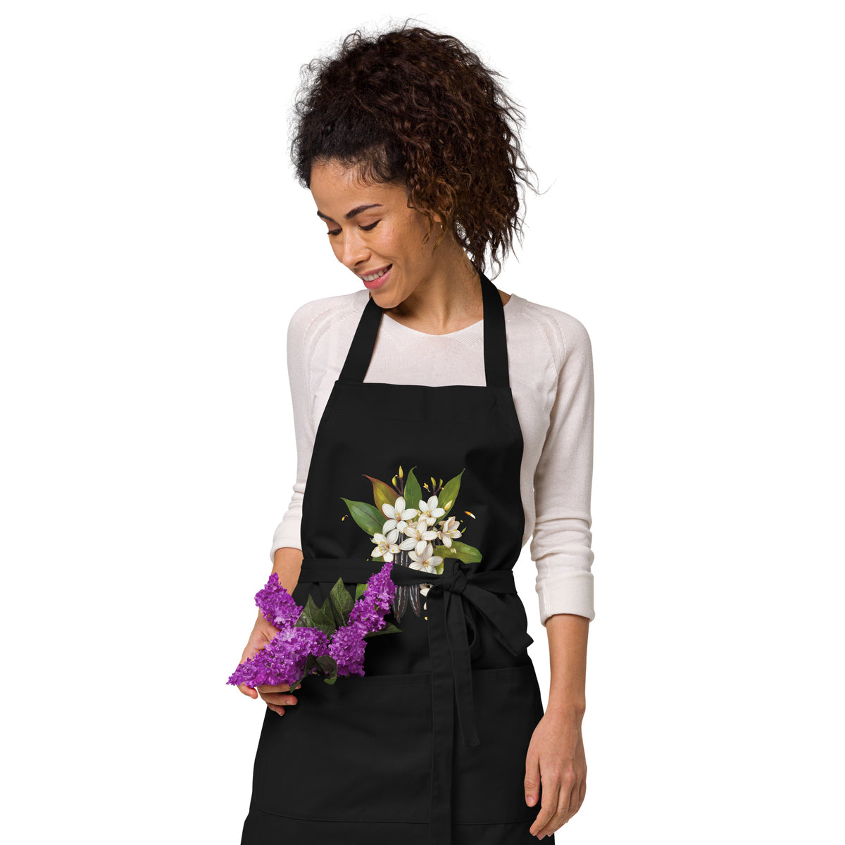 Vanilla Bouquet Organic Cotton Apron