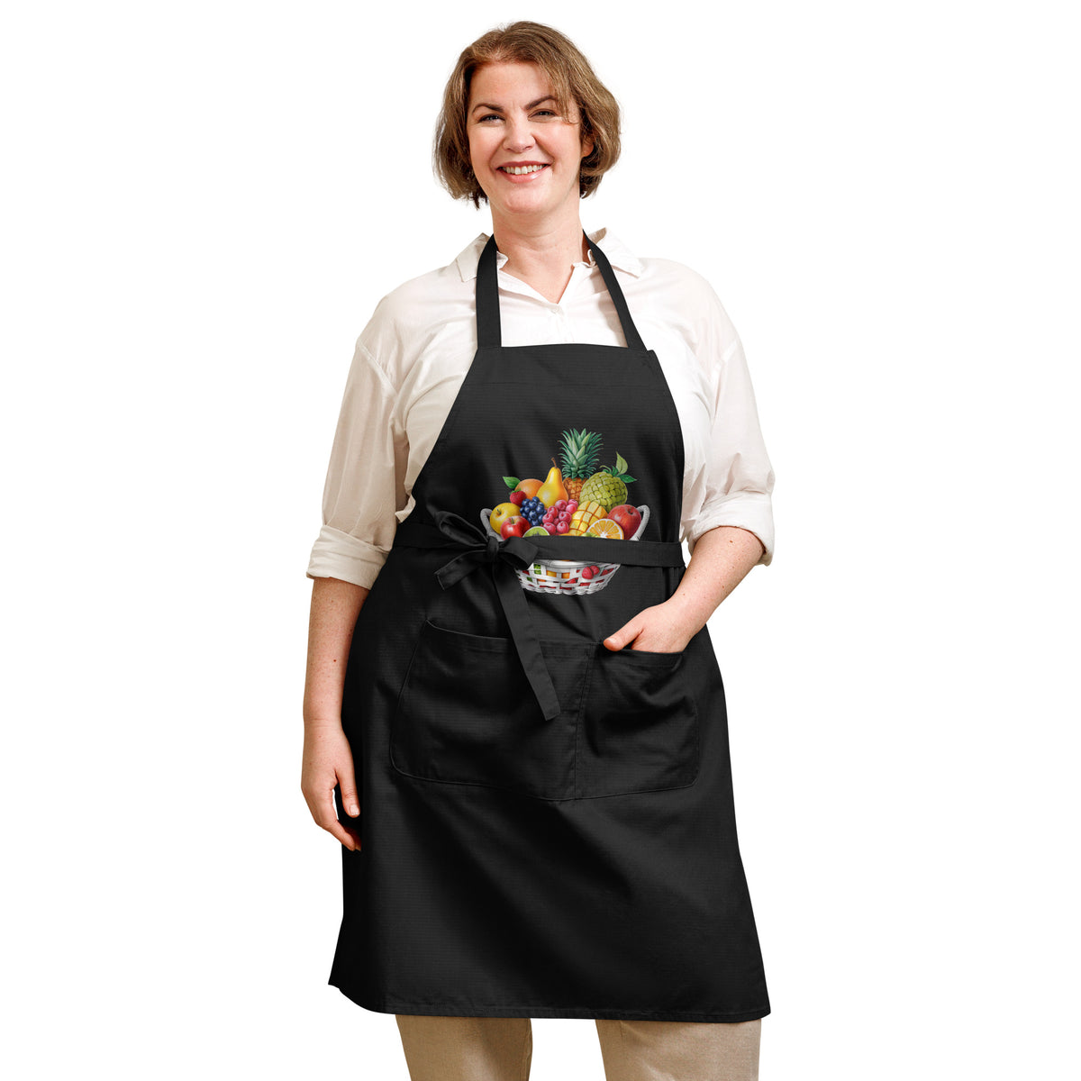 Fruit Basket Organic Cotton Apron