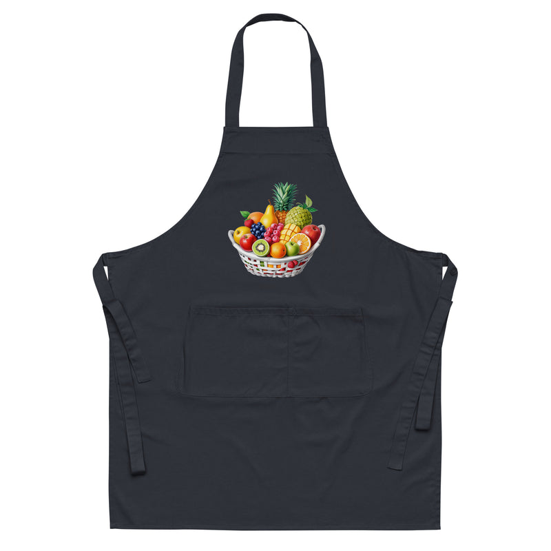 Tablier en coton biologique Corbeille de fruits