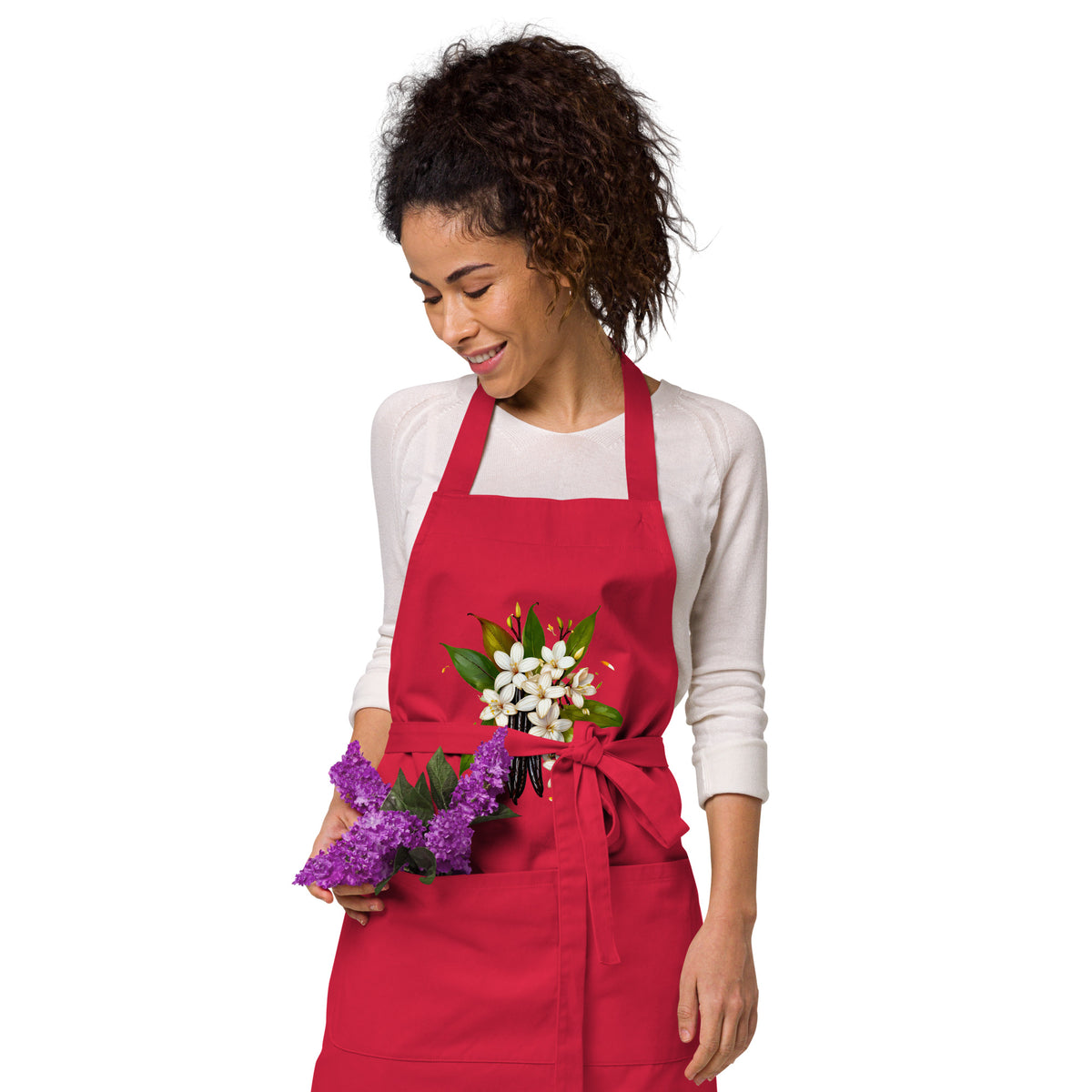 Vanilla Bouquet Organic Cotton Apron