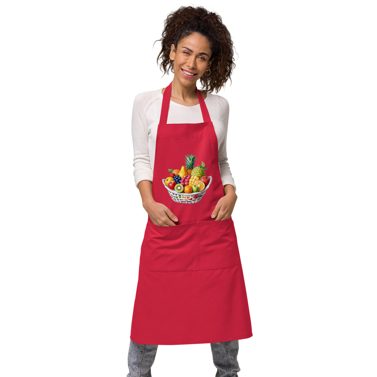 Fruit Basket Organic Cotton Apron