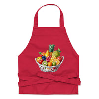 Tablier en coton biologique Corbeille de fruits