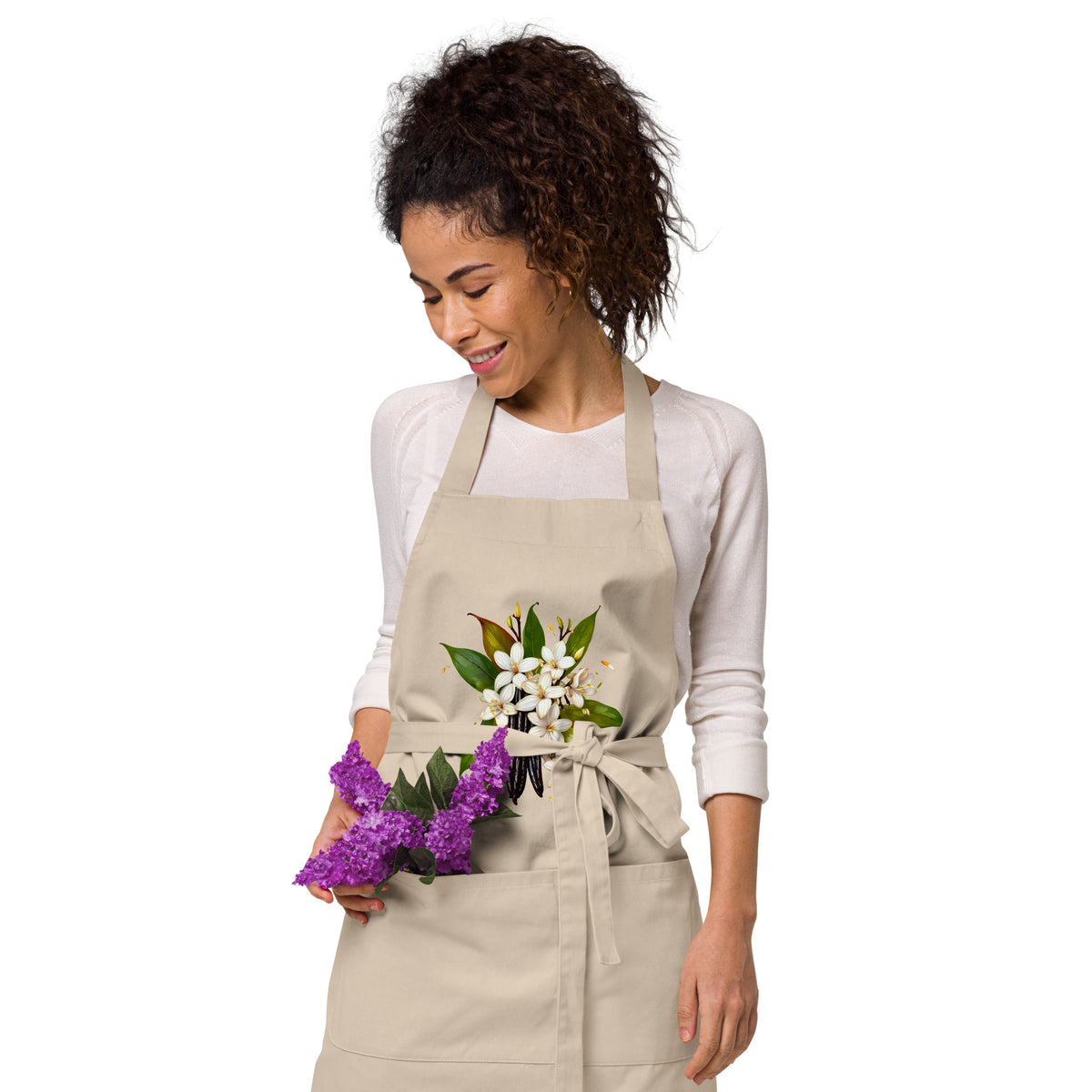 Vanilla Bouquet Organic Cotton Apron