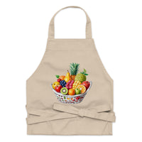 Tablier en coton biologique Corbeille de fruits