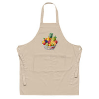 Tablier en coton biologique Corbeille de fruits