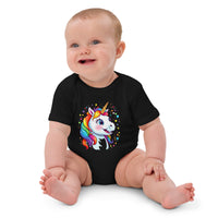 Baby-Body aus Bio-Baumwolle mit Einhorn-Motiv