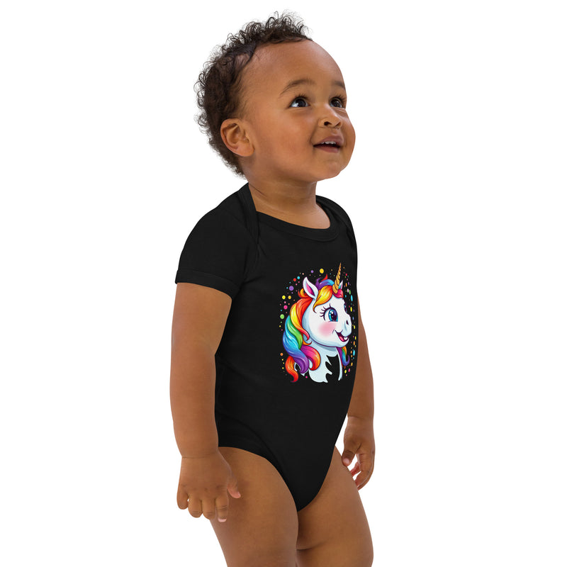 Unicorn Organic Cotton Baby Bodysuit