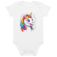 Body Bébé Licorne en Coton Bio