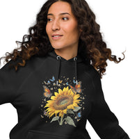 Butterfly Flower Organic Cotton Hoodie