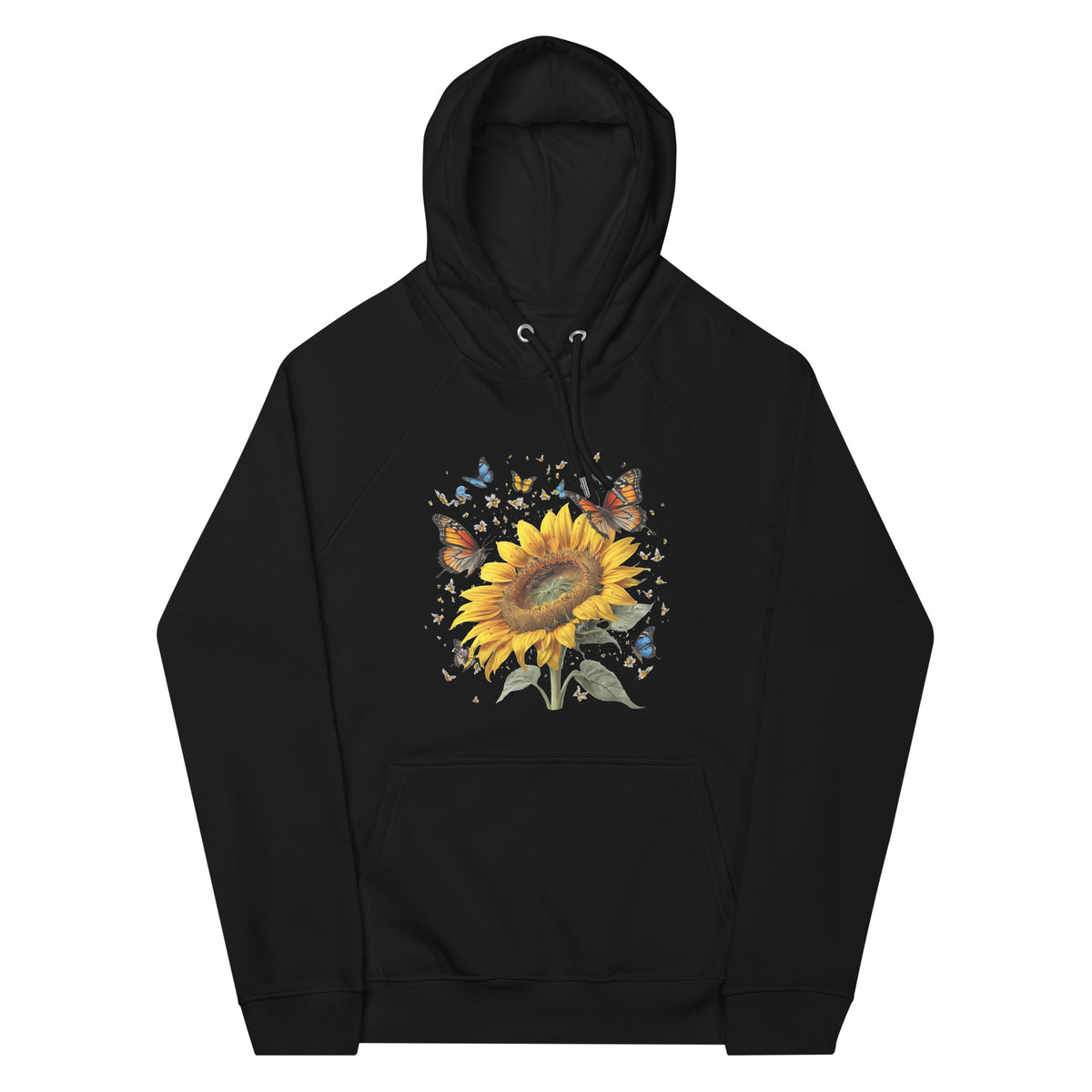 Butterfly Flower Organic Cotton Hoodie