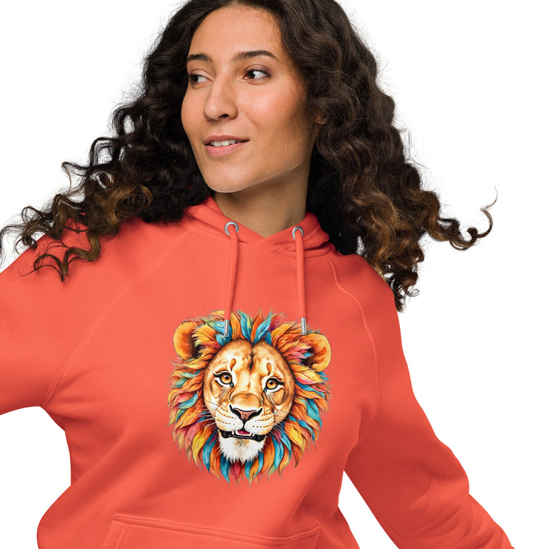 Sweat à capuche en coton biologique Blue Lion