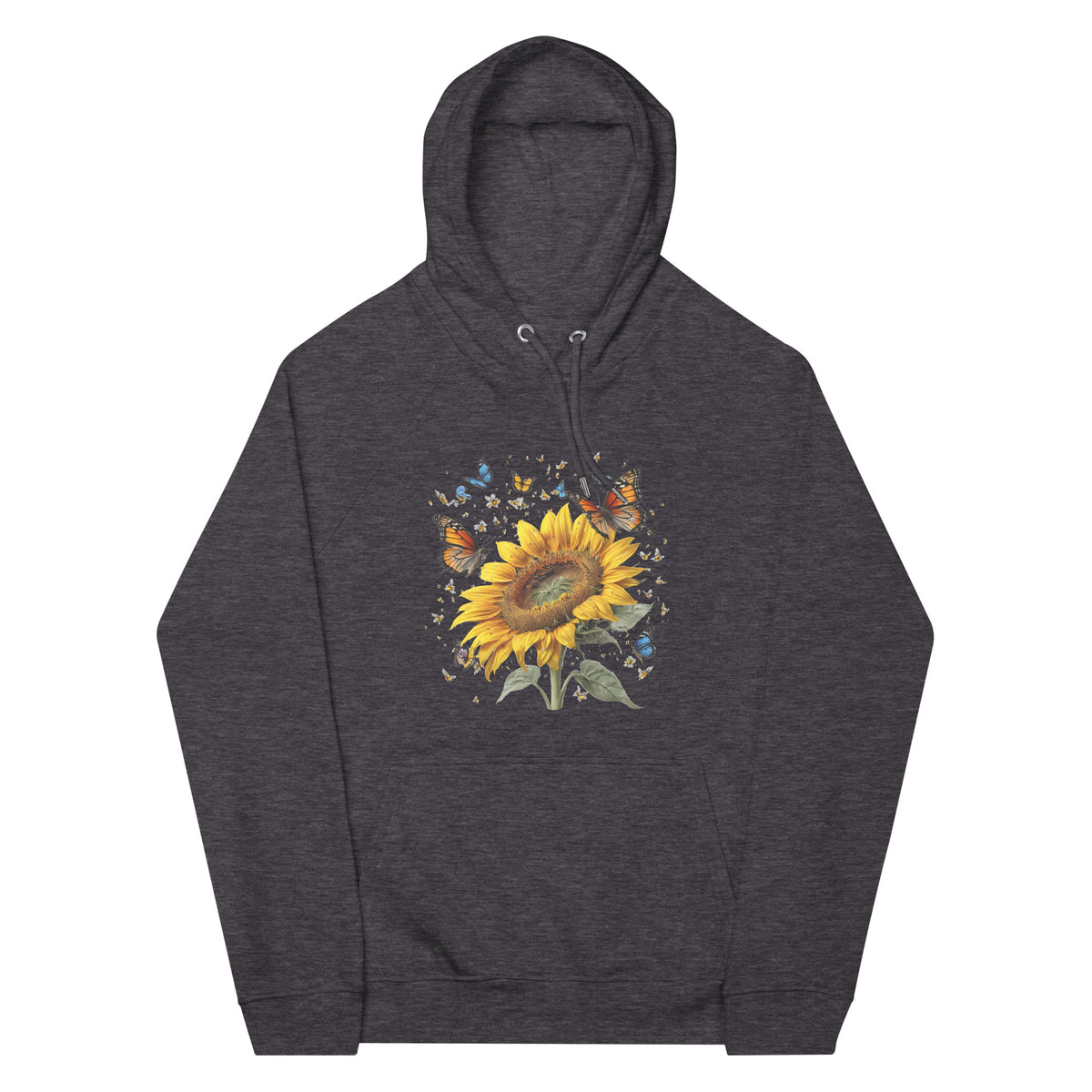 Butterfly Flower Organic Cotton Hoodie