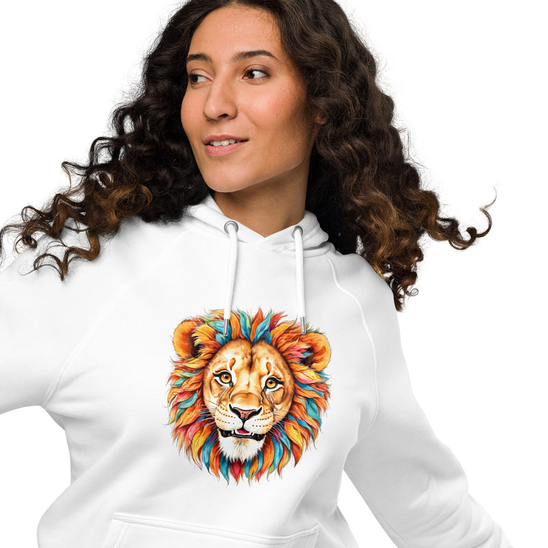 Sweat à capuche en coton biologique Blue Lion