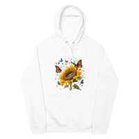 Hoodie aus Bio-Baumwolle mit Schmetterlings- und Blumenmotiv