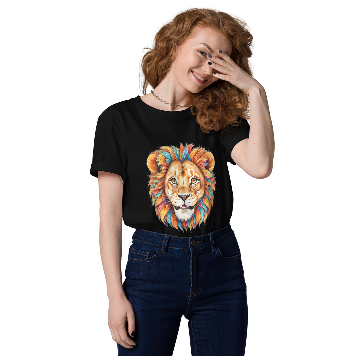 T-shirt régulier en coton biologique Blue Lion