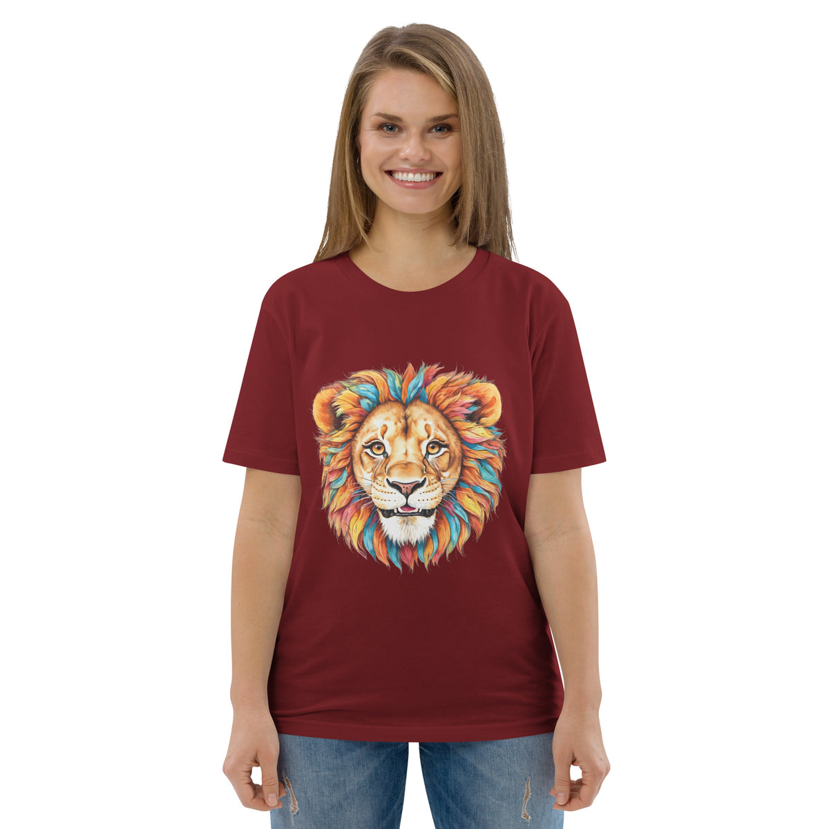 T-shirt régulier en coton biologique Blue Lion