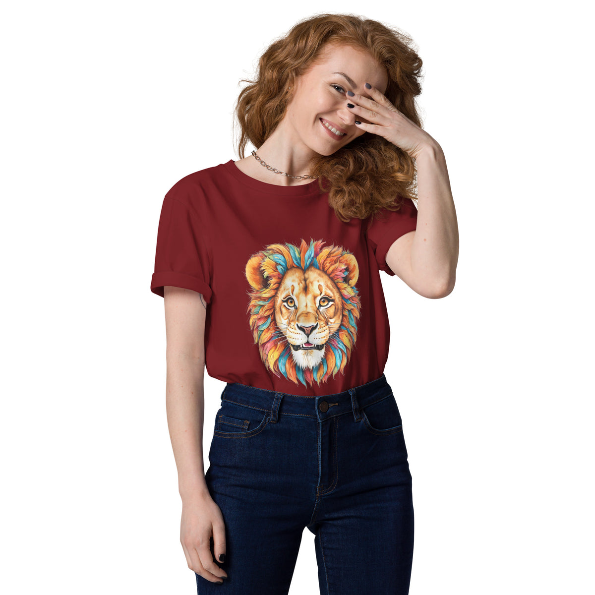 T-shirt régulier en coton biologique Blue Lion