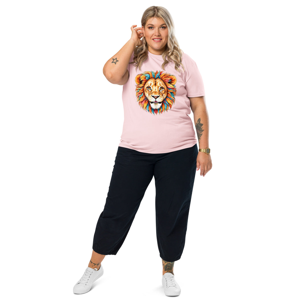 Blue Lion – Normales T-Shirt aus Bio-Baumwolle