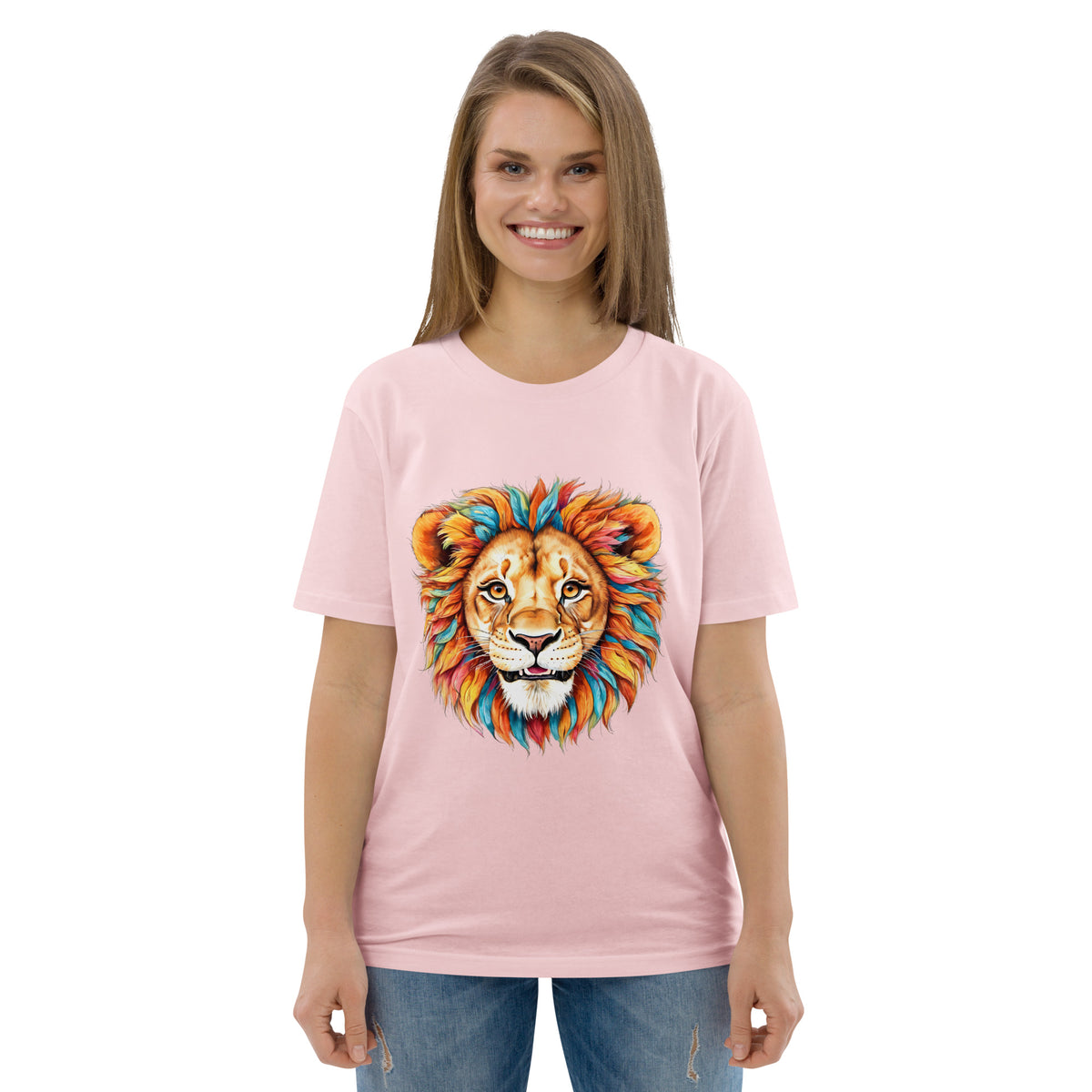 T-shirt régulier en coton biologique Blue Lion