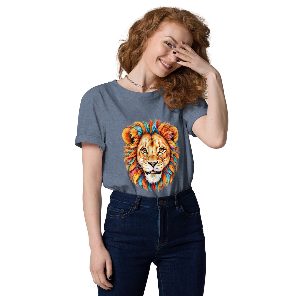 Blue Lion – Normales T-Shirt aus Bio-Baumwolle