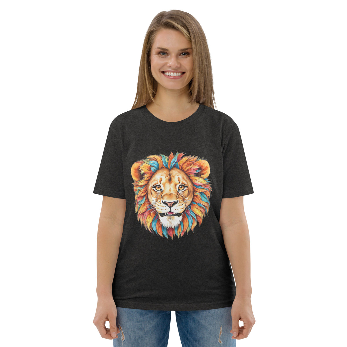 T-shirt régulier en coton biologique Blue Lion