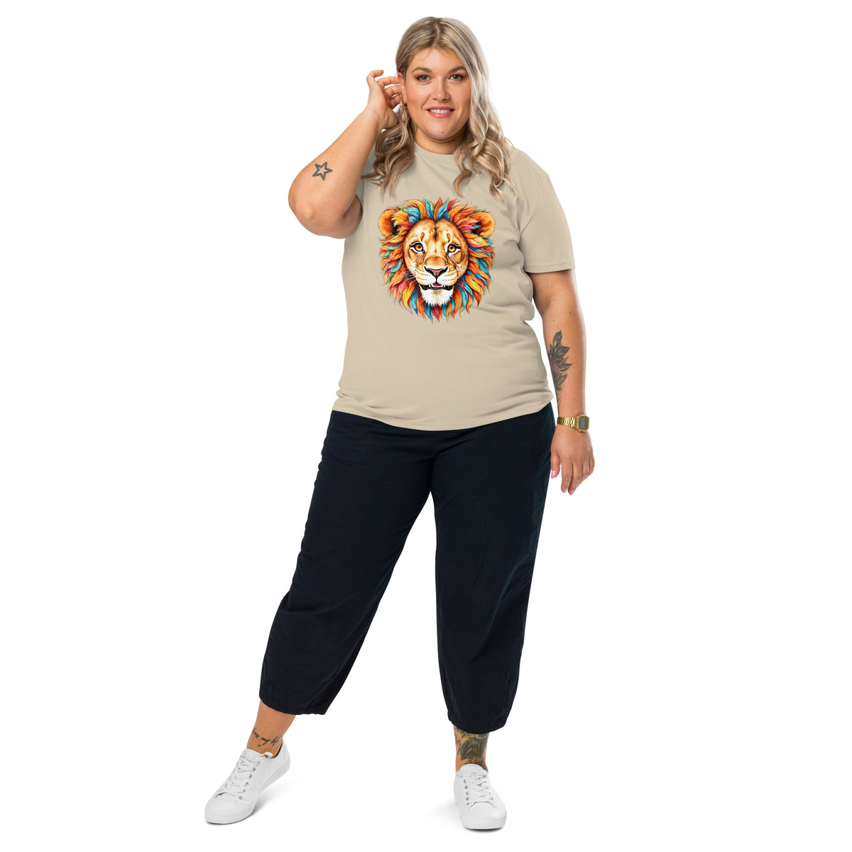 Blue Lion – Normales T-Shirt aus Bio-Baumwolle