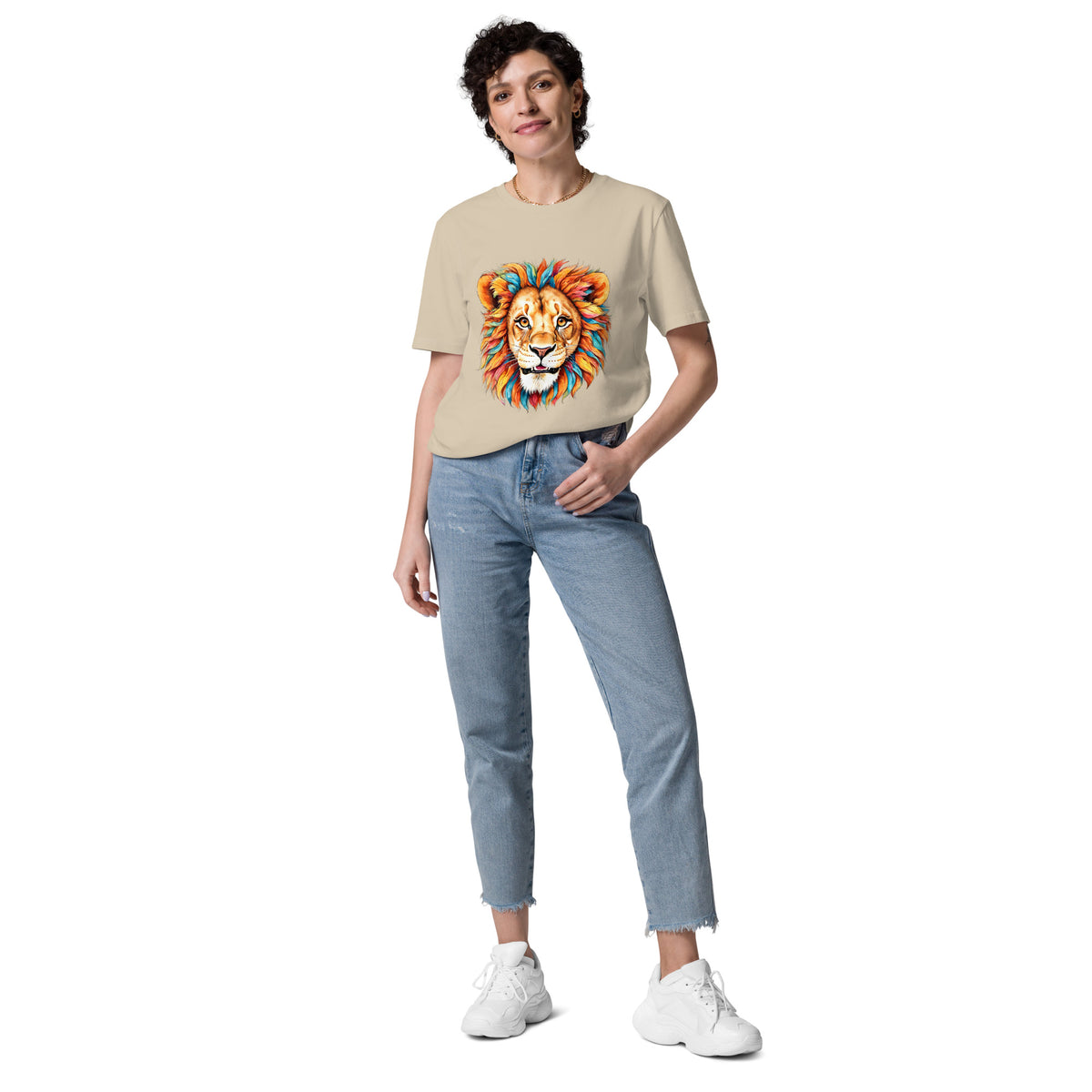 T-shirt régulier en coton biologique Blue Lion