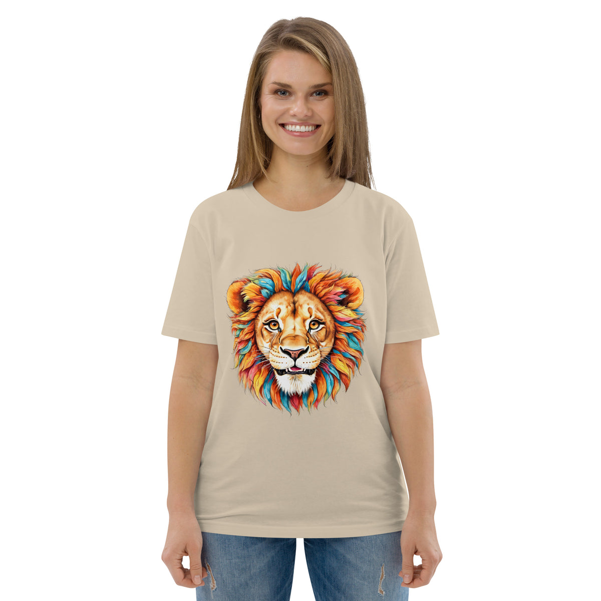 T-shirt régulier en coton biologique Blue Lion