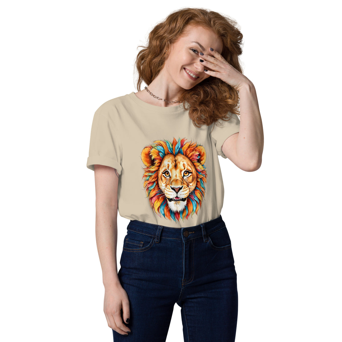 T-shirt régulier en coton biologique Blue Lion