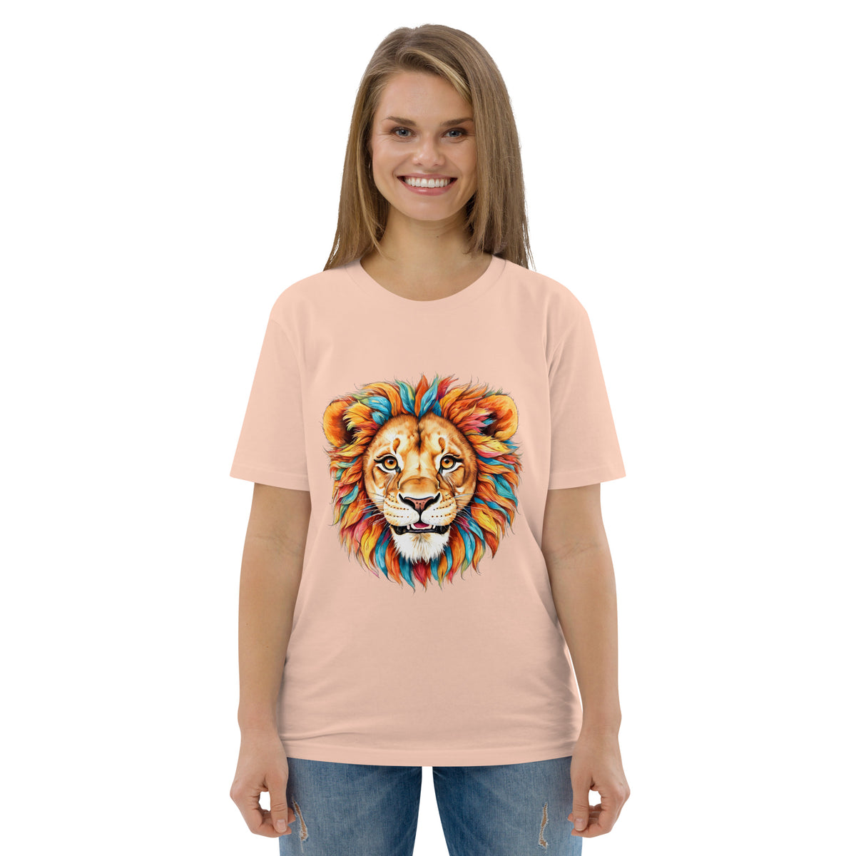 Blue Lion – Normales T-Shirt aus Bio-Baumwolle