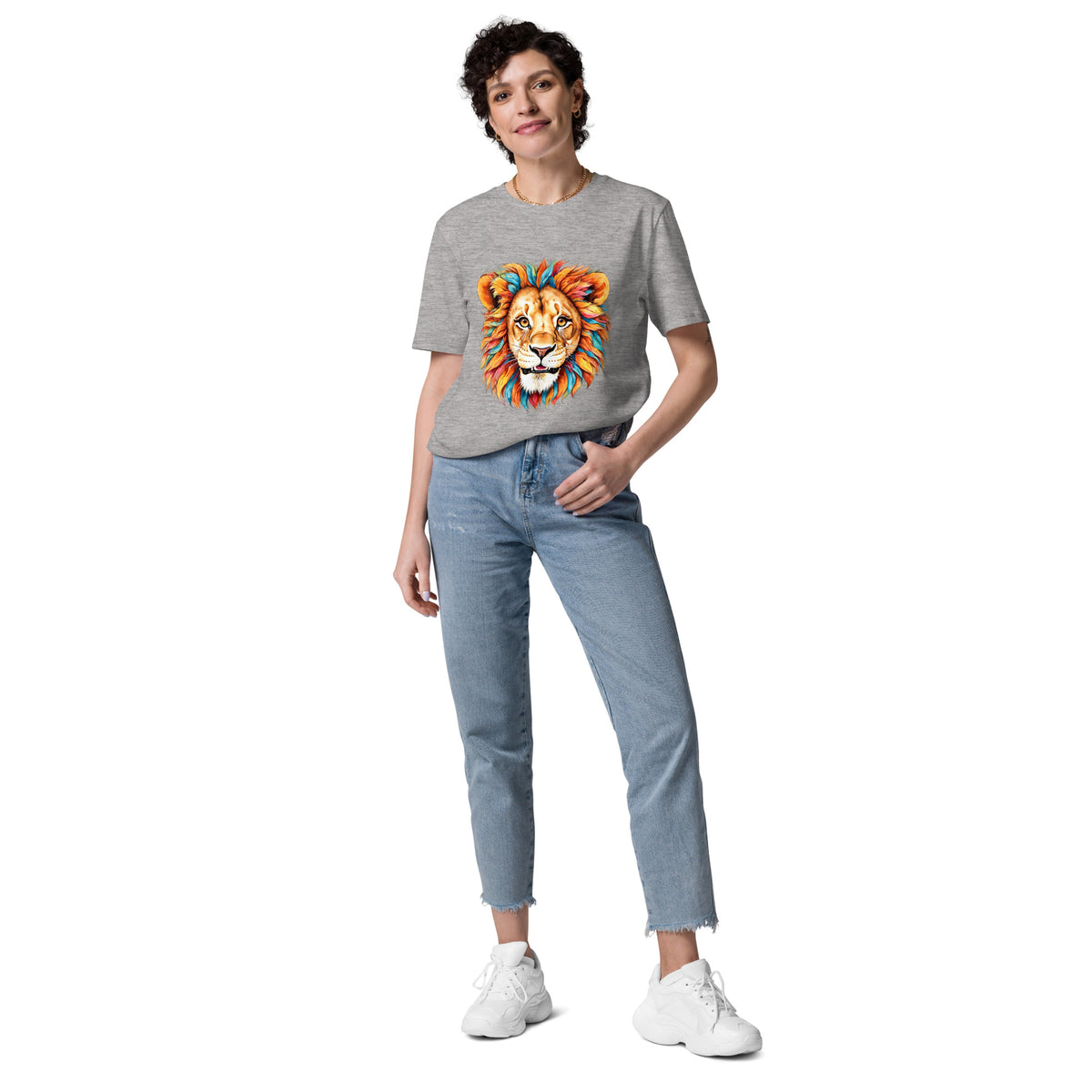 T-shirt régulier en coton biologique Blue Lion