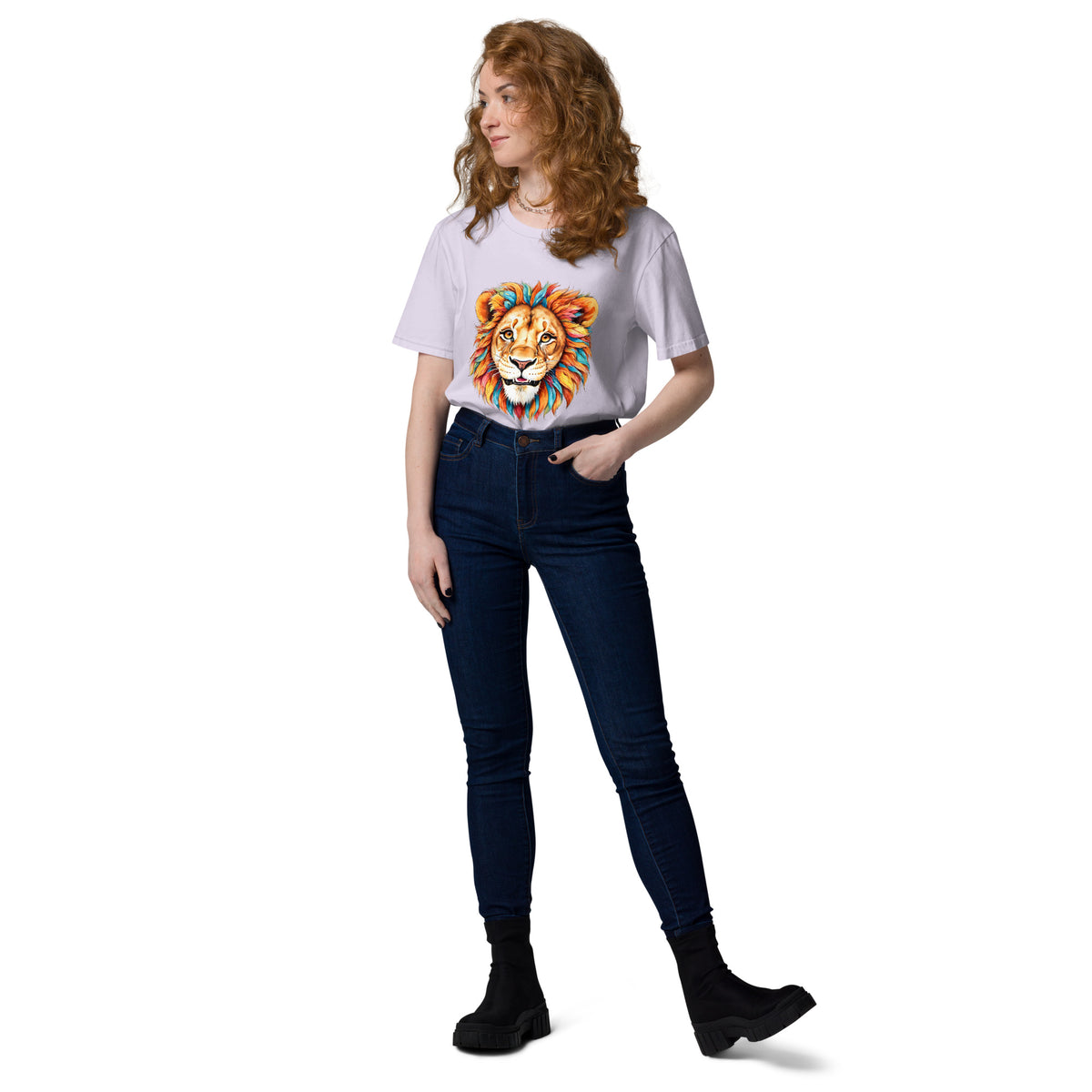 Blue Lion – Normales T-Shirt aus Bio-Baumwolle