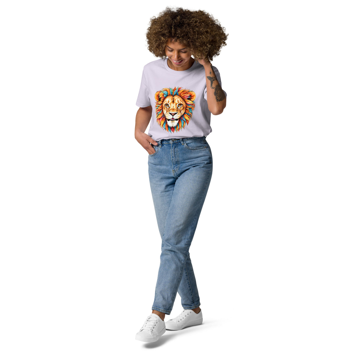 T-shirt régulier en coton biologique Blue Lion