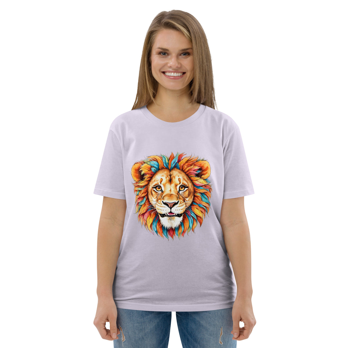 T-shirt régulier en coton biologique Blue Lion