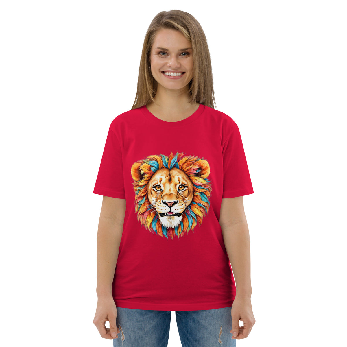 T-shirt régulier en coton biologique Blue Lion