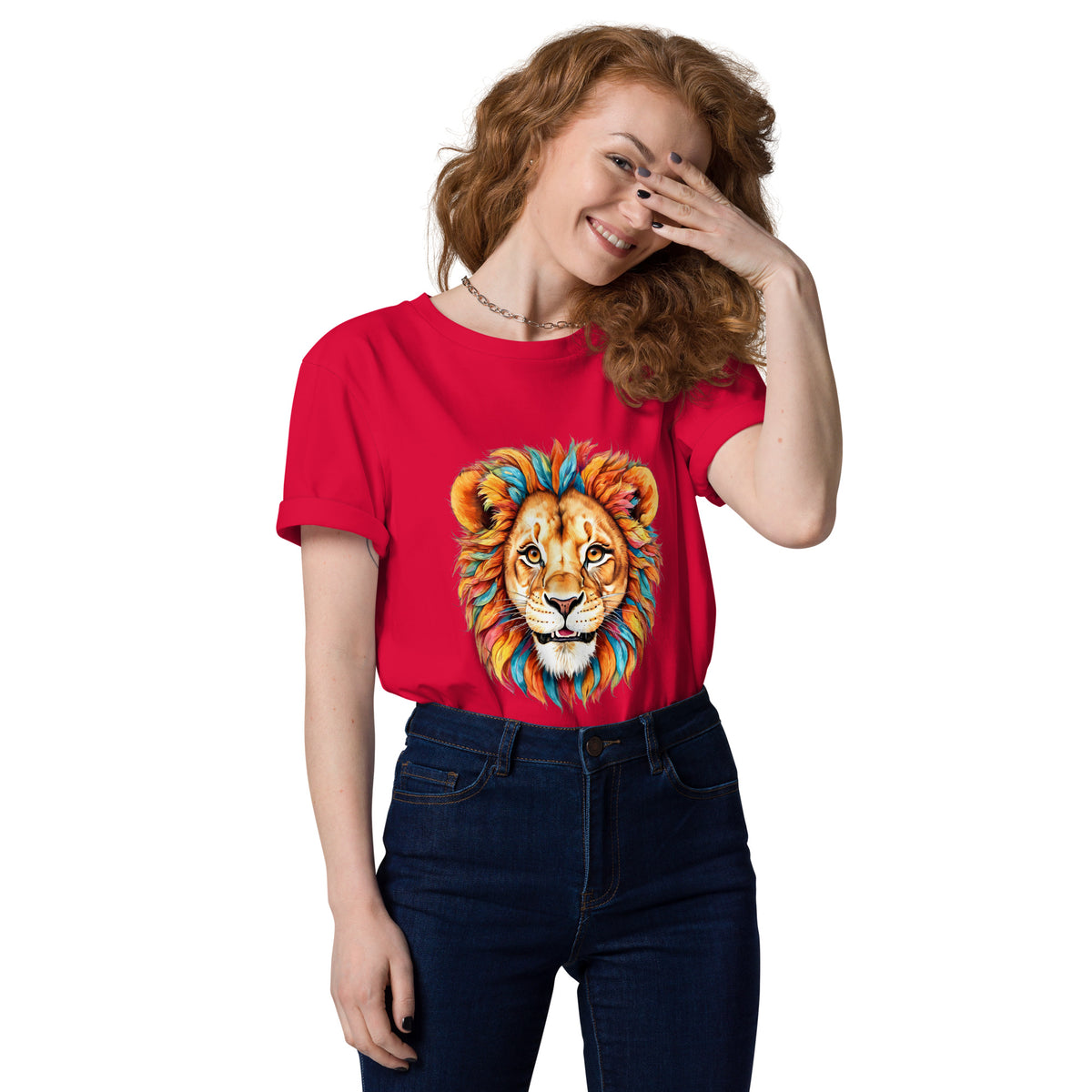 Blue Lion – Normales T-Shirt aus Bio-Baumwolle