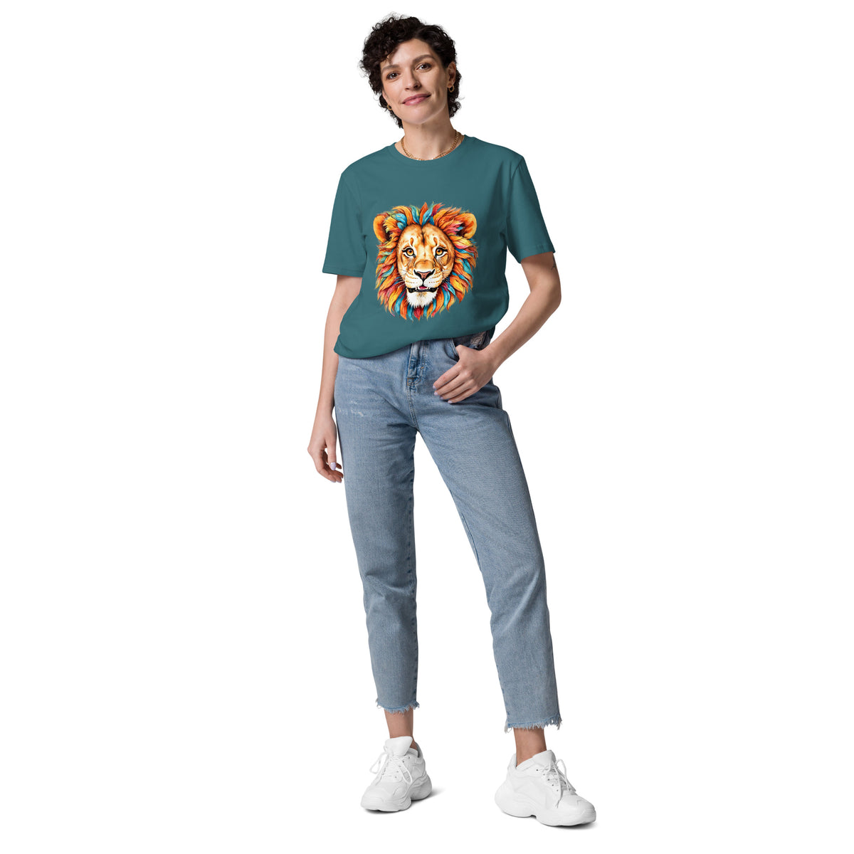 T-shirt régulier en coton biologique Blue Lion