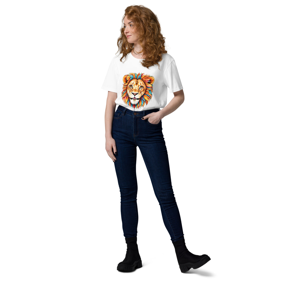 Blue Lion – Normales T-Shirt aus Bio-Baumwolle