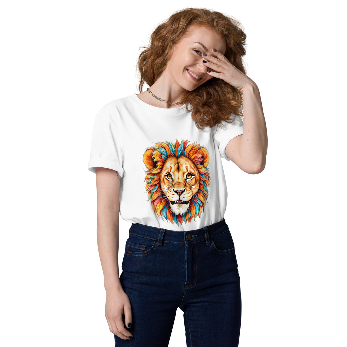 Blue Lion – Normales T-Shirt aus Bio-Baumwolle