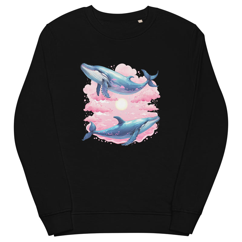 Whale Couple Organic Cotton Sweatshirt