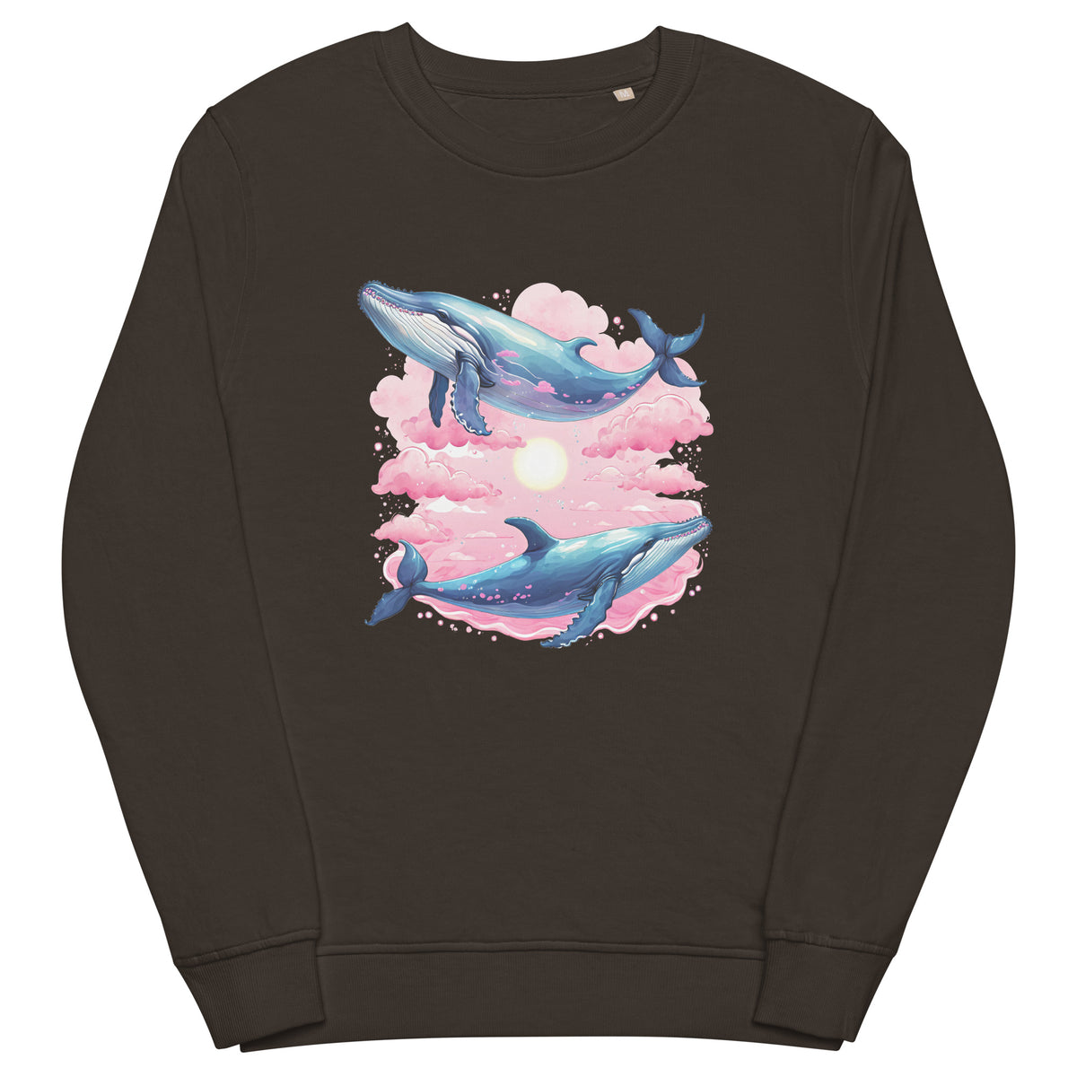 Whale Couple Organic Cotton Sweatshirt