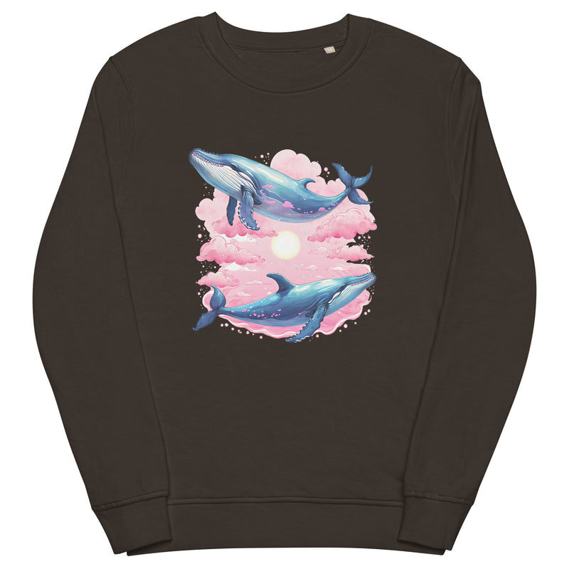 Whale Couple Organic Cotton Sweatshirt