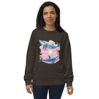 Sweatshirt aus Bio-Baumwolle mit Wal-Motiv